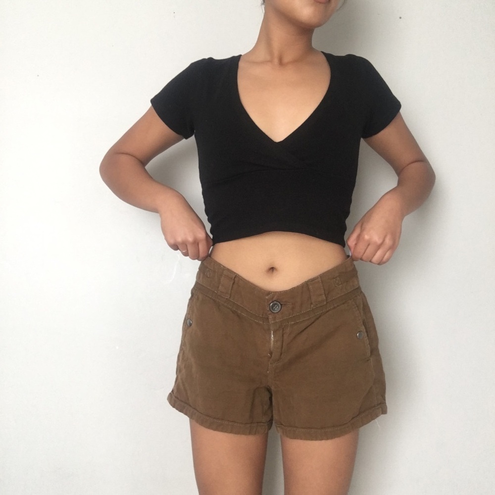 Brown cargo shorts